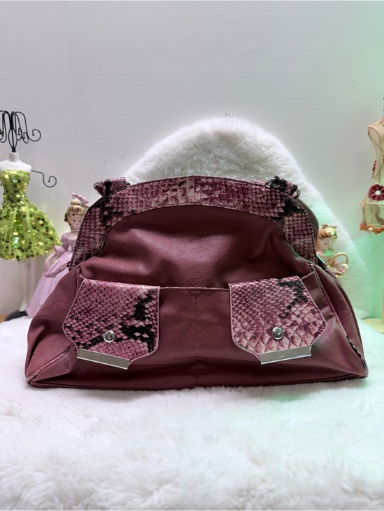 Handbags - Purse Pink Snakeskin Look 👛